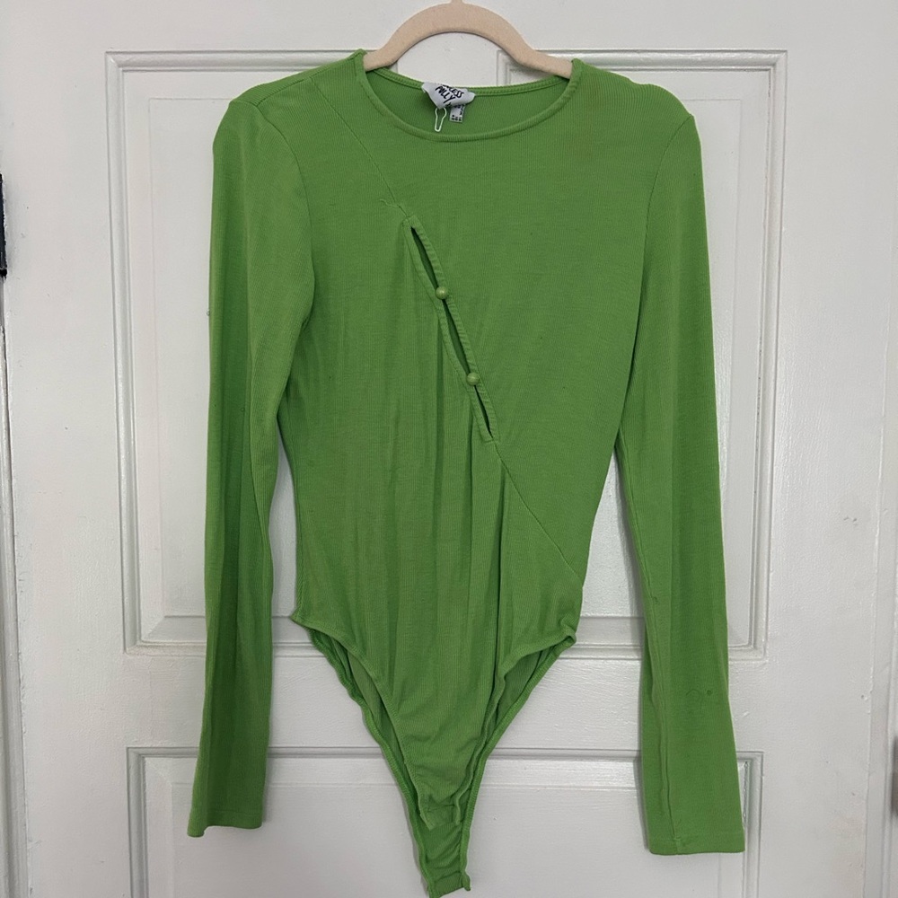 Bright and Fun Green long sleeve bodysuit